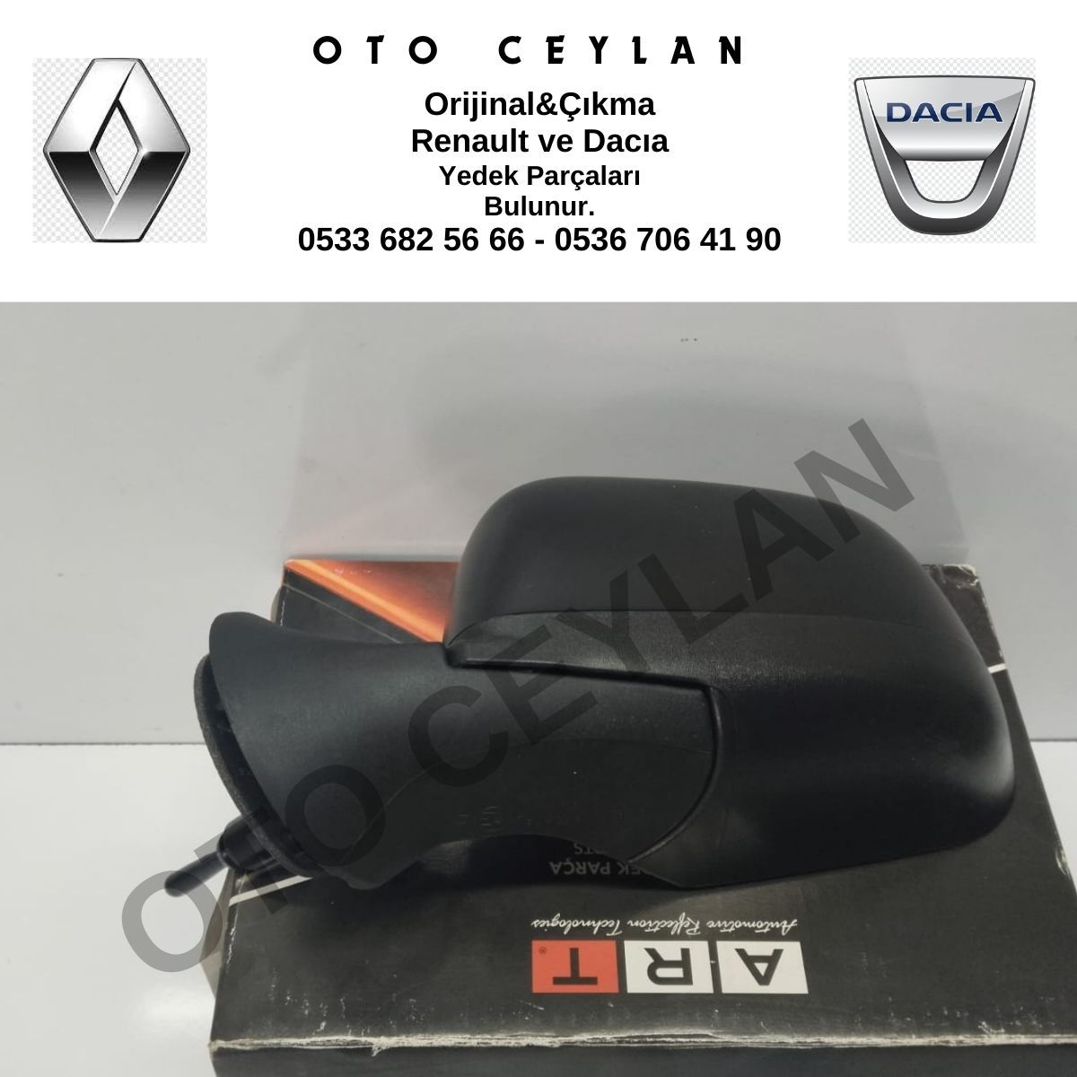 Art M005.5034 963025111R Duster Dış Dikiz Aynası Sol Mekanik Sıfır İthal