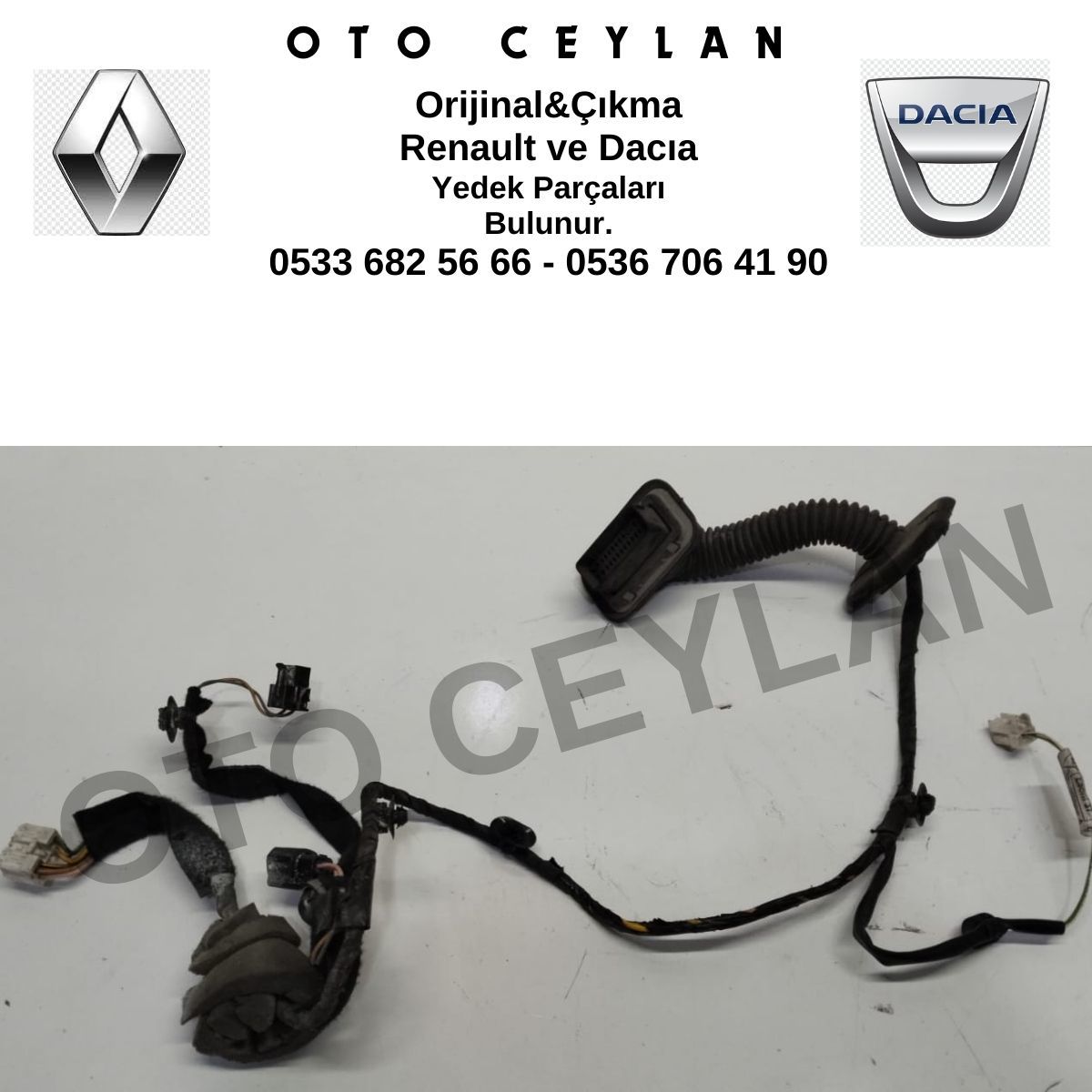 241243789R Lodgy Kapı Tesisatı Orijinal Çıkma