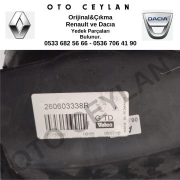 260603338R Clio Hatchback Sol Far Sıfır Orjinal