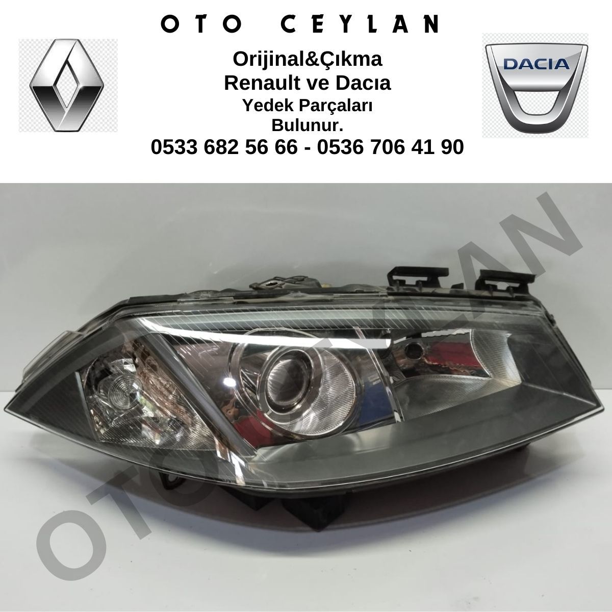 7701054661 Megane 2 Xenon Sağ Far Sıfır Orjinal Hatasız