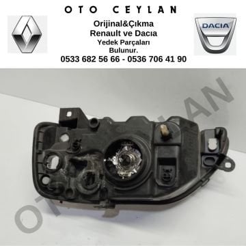 6001546789 Dacia Logan Sağ Far Sıfır Orjinal Tamirli