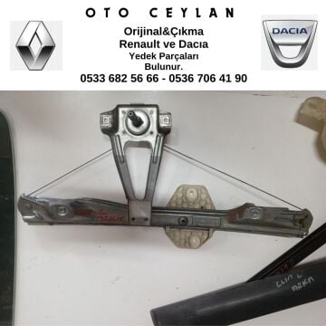 CLIO SOL ARKA KAPI CAM KRİKOSU ÇIKMA
