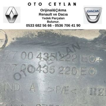 7700435221 Clio 2 Sol Arka Kapı Döşemesi Çıkma Orjinal