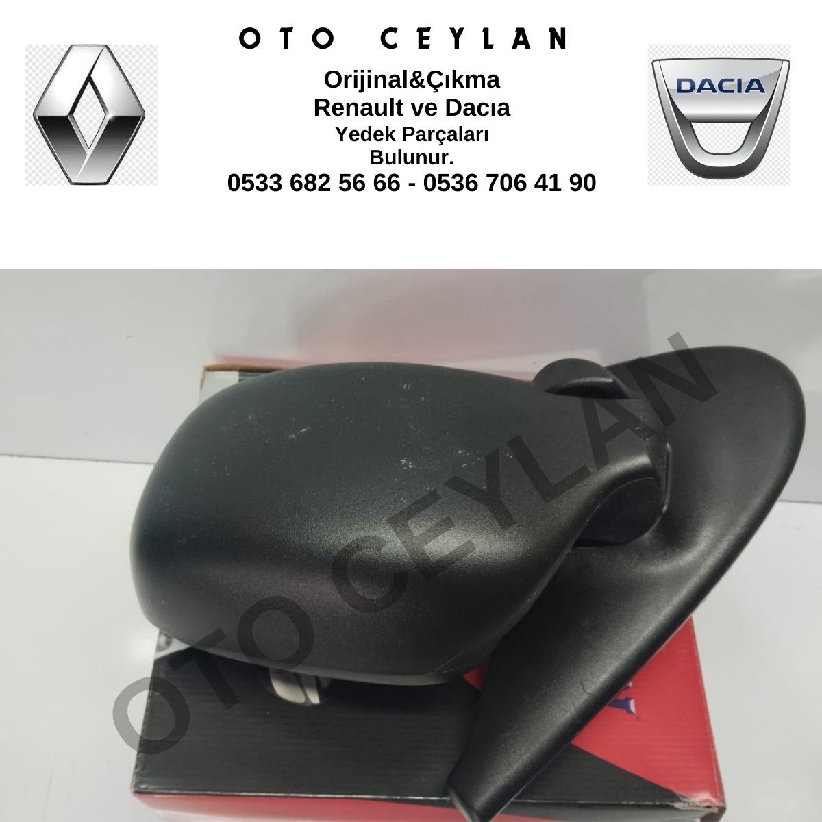 7700354636 Kango 02 09 Model Dış Dikiz Ayna Sol Manuel Sıfır Tursan Marka