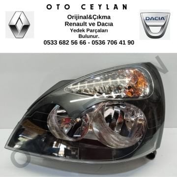 Clio Siyah Sol Far Sıfır Orjinal