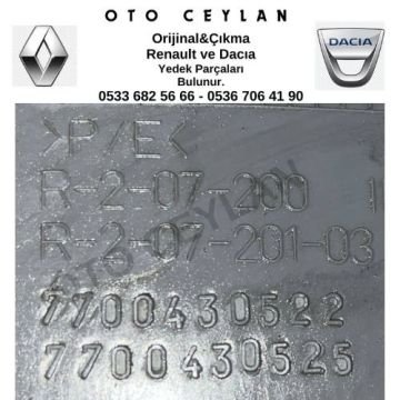 7700430522 Megan Sağ Ön Kapı Döşemesi Çıkma Orjinal
