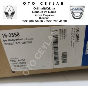16-3558 R.19 Su Radyatörü 1988-2001 Yerli Üretim