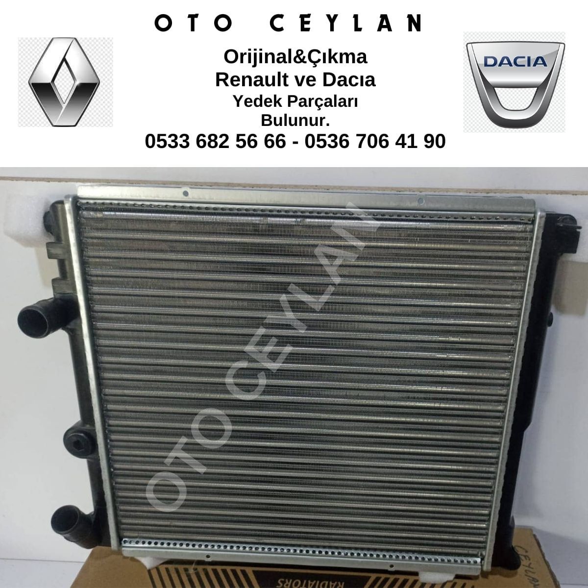 16-3558 R.19 Su Radyatörü 1988-2001 Yerli Üretim