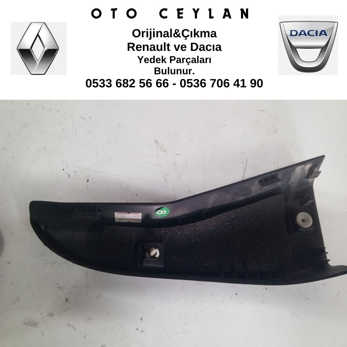 822749246R CLIO 4 SAĞ ARKA KAPI ÜST ÇITASI