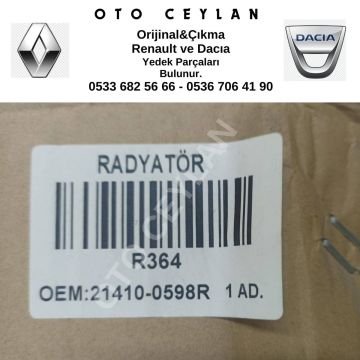 214100598R Logan Su Radyatörü Yerli Üretim