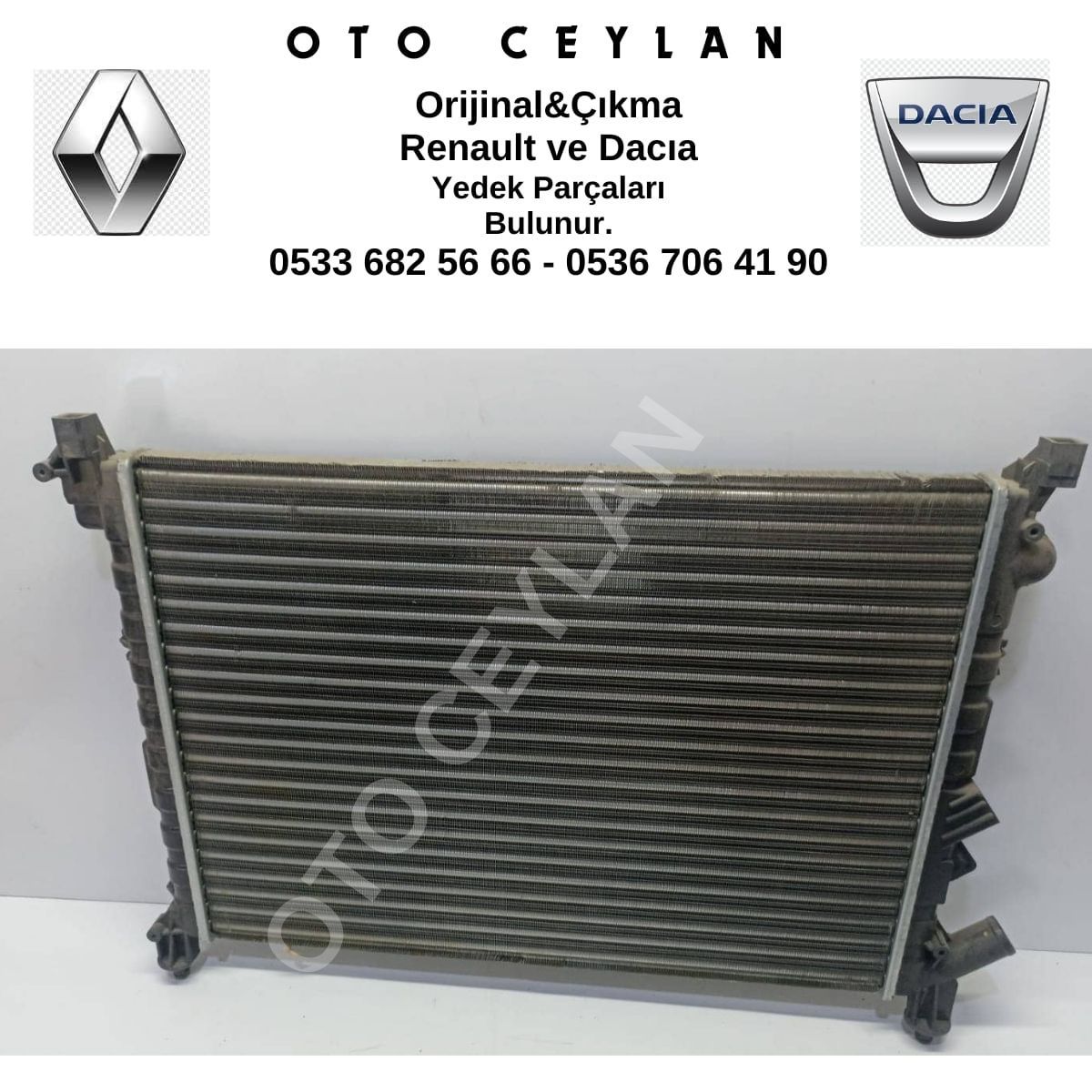 7701038237 Laguna Su Radyatörü Klimalı 2 Sıra --MOTOTECH--