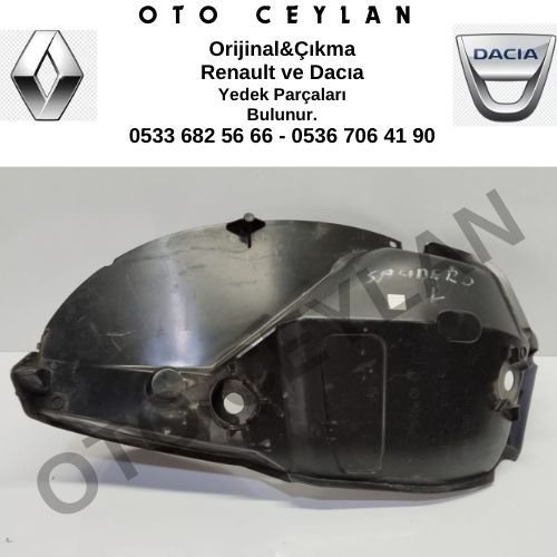 767490337R Dacia Sandero Sol Arka Davlumbaz Orjinal Çıkma