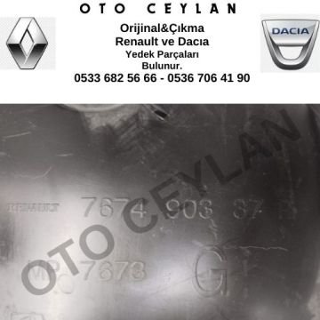 767490337R Dacia Sandero Sol Arka Davlumbaz Orjinal Çıkma