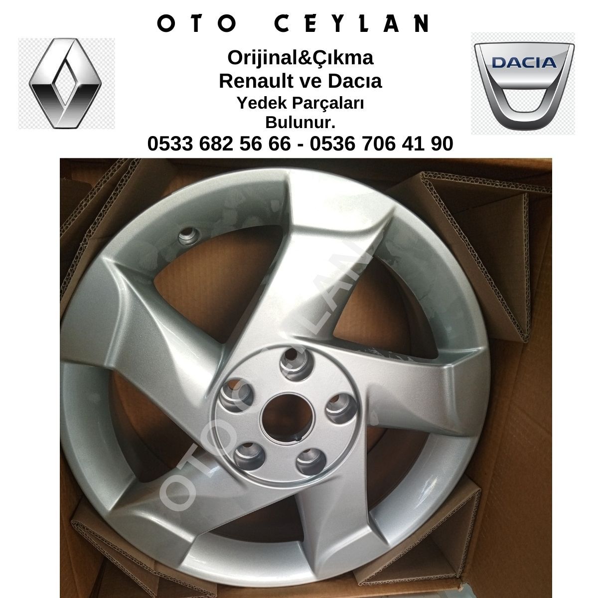 8200810243 Duster 16 İnç 5 Bijon Jant Orijinal