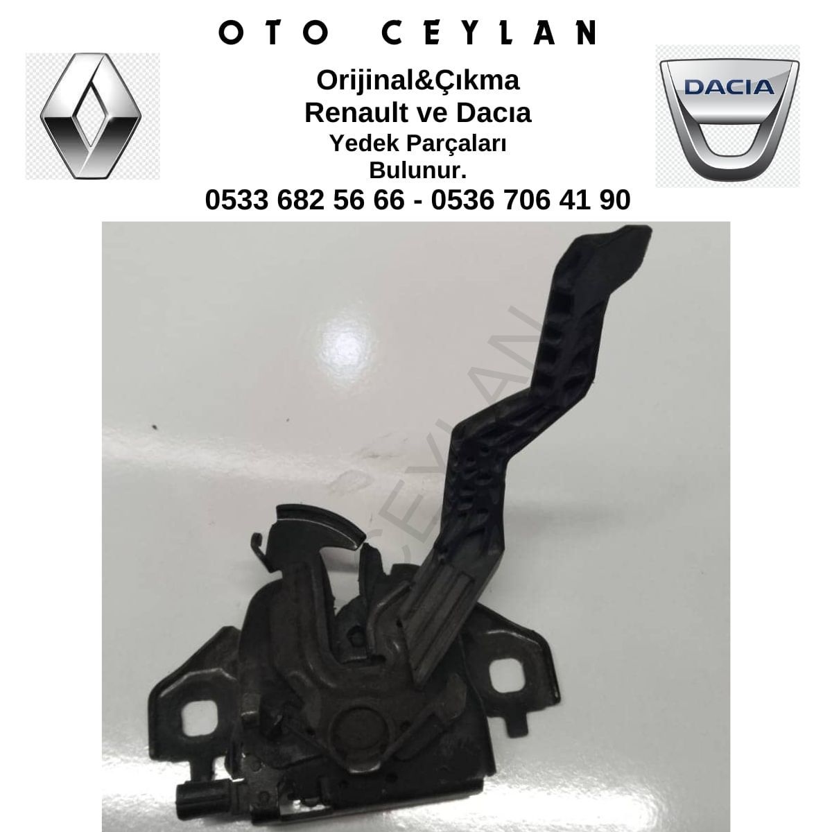 656017312R Sandero 3 Motor Kaput Kilidi Orijinal Çıkma