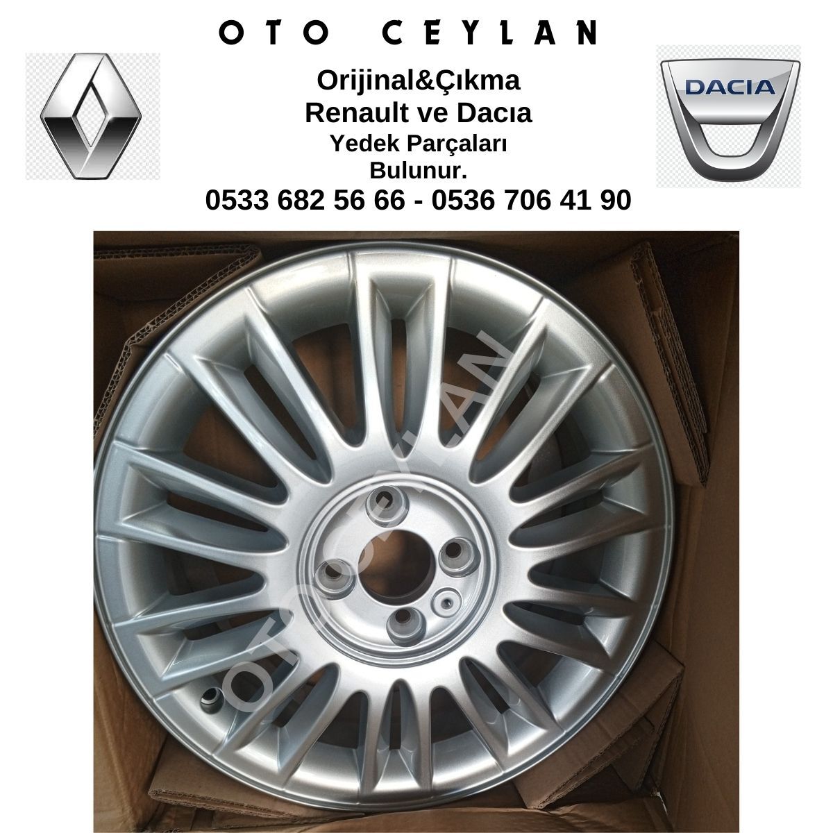 8200489964 Megan 2 16 İnç 4 Bijon Jant Orijinal