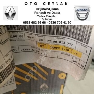 7700813777 R.19 15 İnç 4 Bijon Jant Orijinal