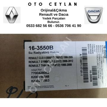 16-3550B Clıo Su Radyatörü + Klima Radyatörü