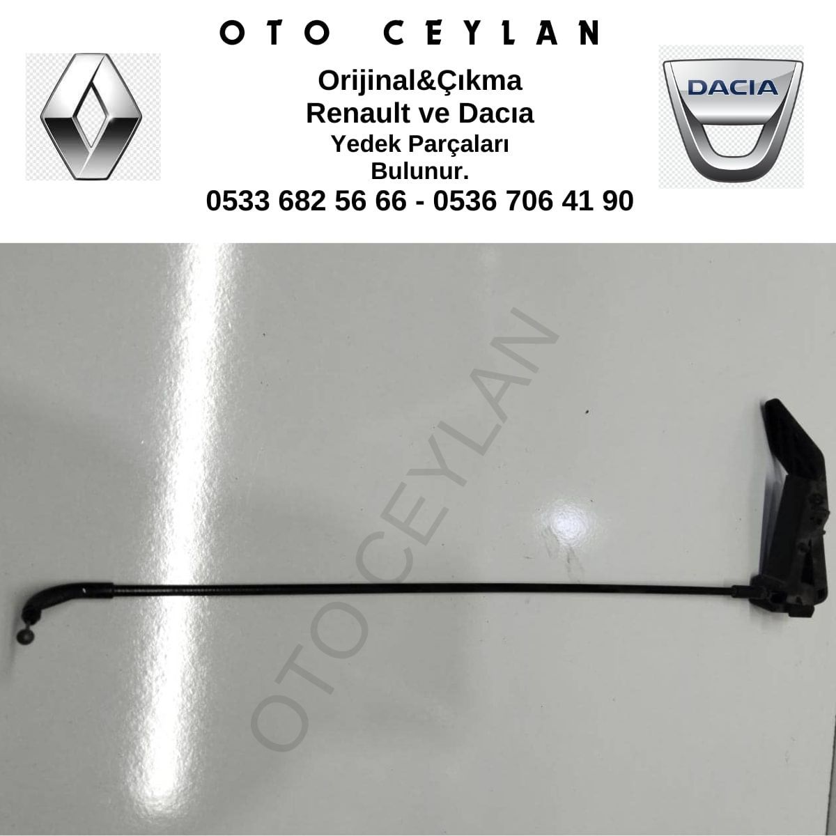 656225059R Kangoo 3 Kaput Kilidi Mandalı Çıkma Orijinal