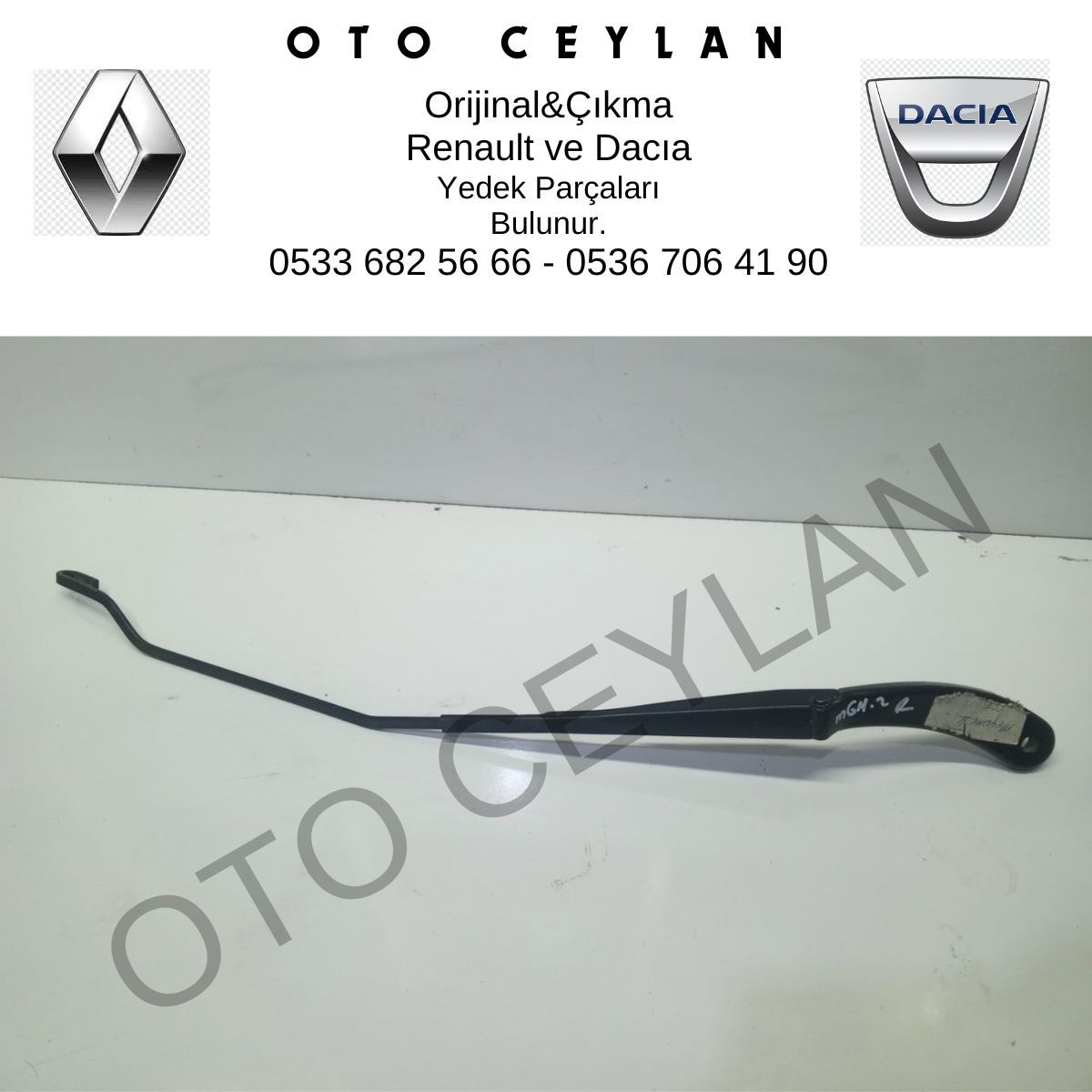8200215895 Megane 2 Ön Sağ Dış Silecek Kolu Orijinal Çıkma