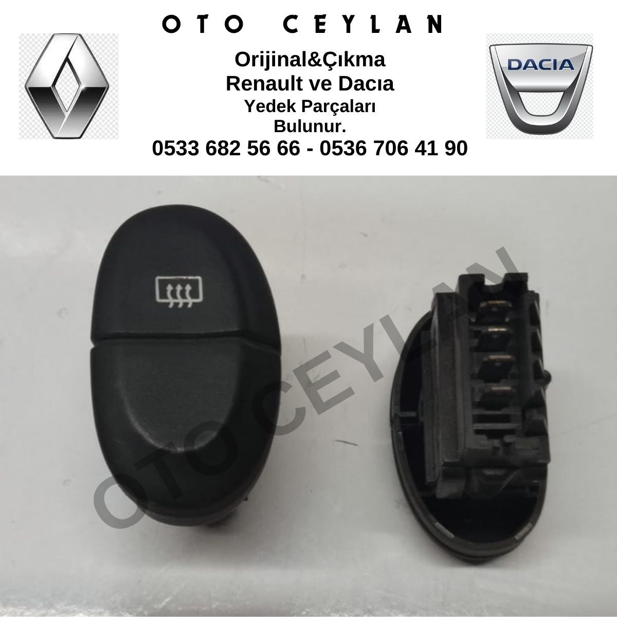 7700429990 Megane Cam Rezistans Düğmesi Orijinal Çıkma