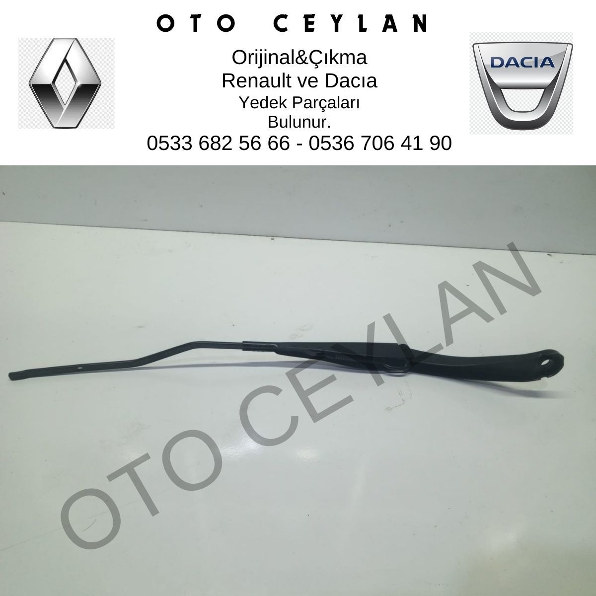 288818586R Sandero Stepway Ön Sol Cam Silecek Kolu Orijinal Çıkma