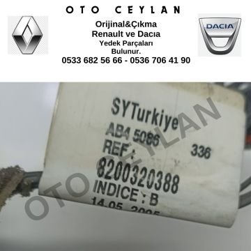 8200320388 Megane 2 Kapı Tesisatı Sol Ön Orijinal Çıkma