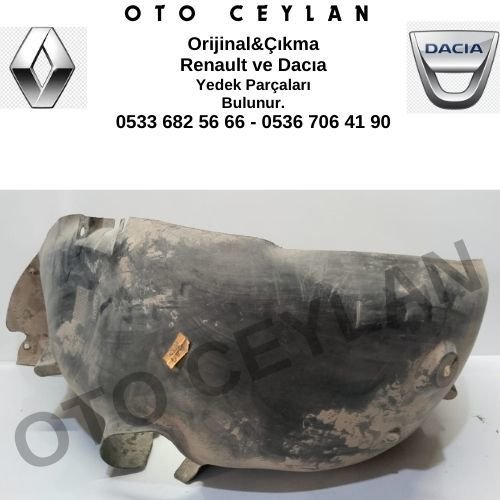 8200289942 Clio 3 Sol Arka Çamurluk Davlumbazı Orjinal Çıkma