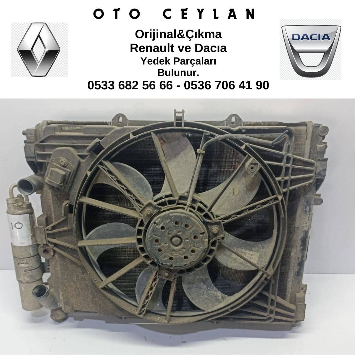 Clıo Fan Radyatörü Komple Set 1.5 dcı Çıkma Orijinal