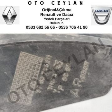 7700795211 Clio Çamurluk Davlumbazı Sıfır Orjinal