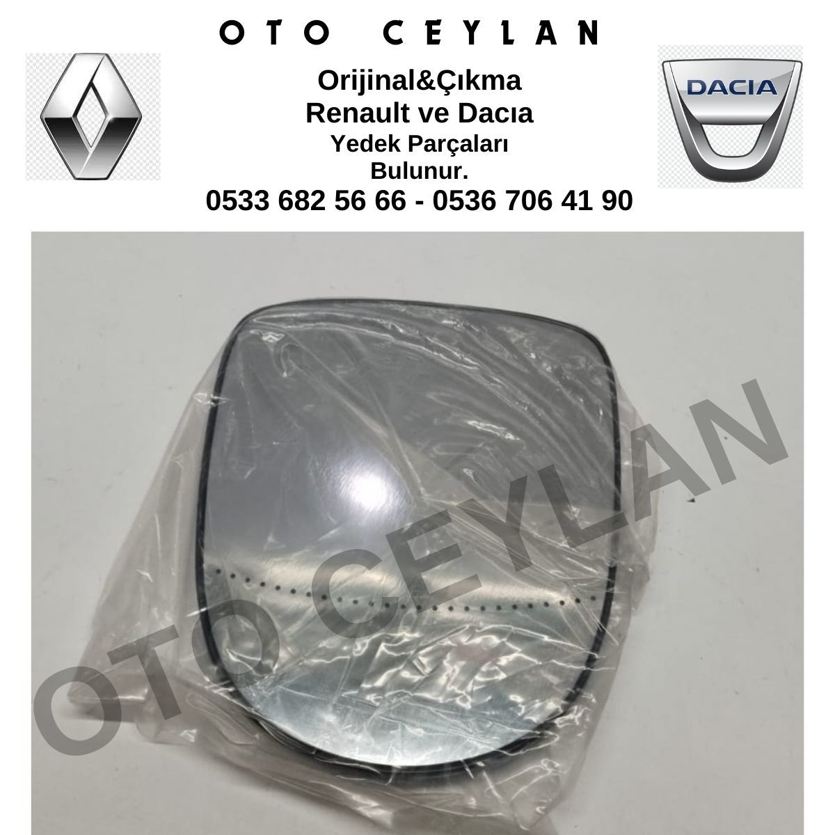 GVA 1114006 Clio 3 Sedan Thalia Symbol Twingo Ayna Camı Sol Sıfır Yan Sanayi