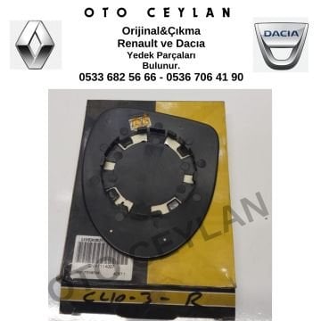 GVA 1114007 Clio 3 Thalia Symbol Twingo Ayna Camı Sağ Sıfır Yan Sanayi