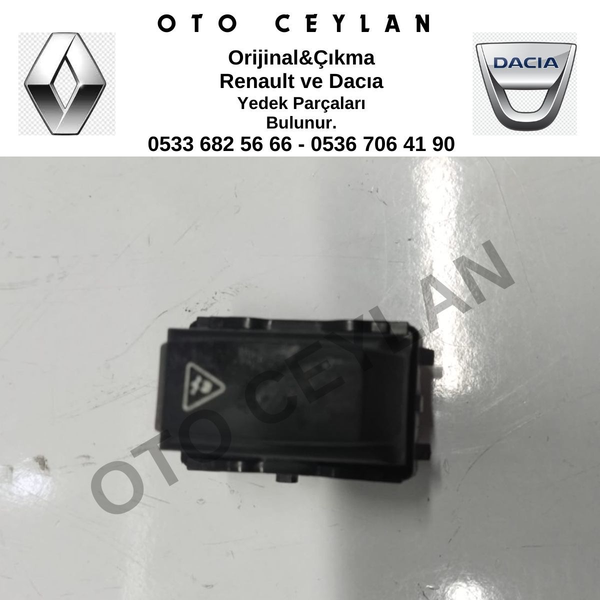 251450002R Megane 3 Fluence ESP Düğmesi Orijinal Çıkma