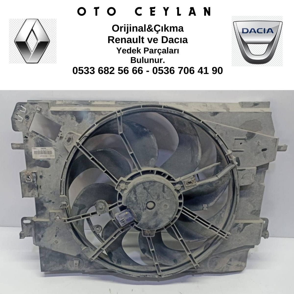 214815012R Sandero Fan ve Davlumbazı Komple Çıkma Orijinal