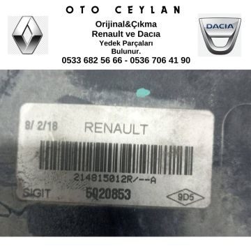 214815012R Sandero Fan ve Davlumbazı Komple Çıkma Orijinal