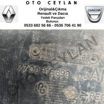 7700815898 R.19 Sol Arka Davlumbaz Çıkma Orjinal